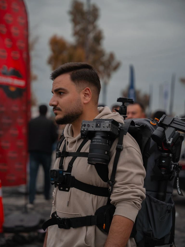 Correspondent João Mendes on a Lisbon rooftop at dawn