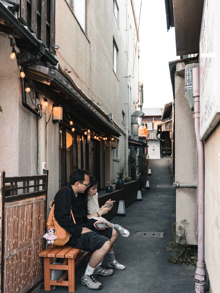 A dawn alleyway in Kyoto's Higashiyama ward, photographed during a correspondent visit